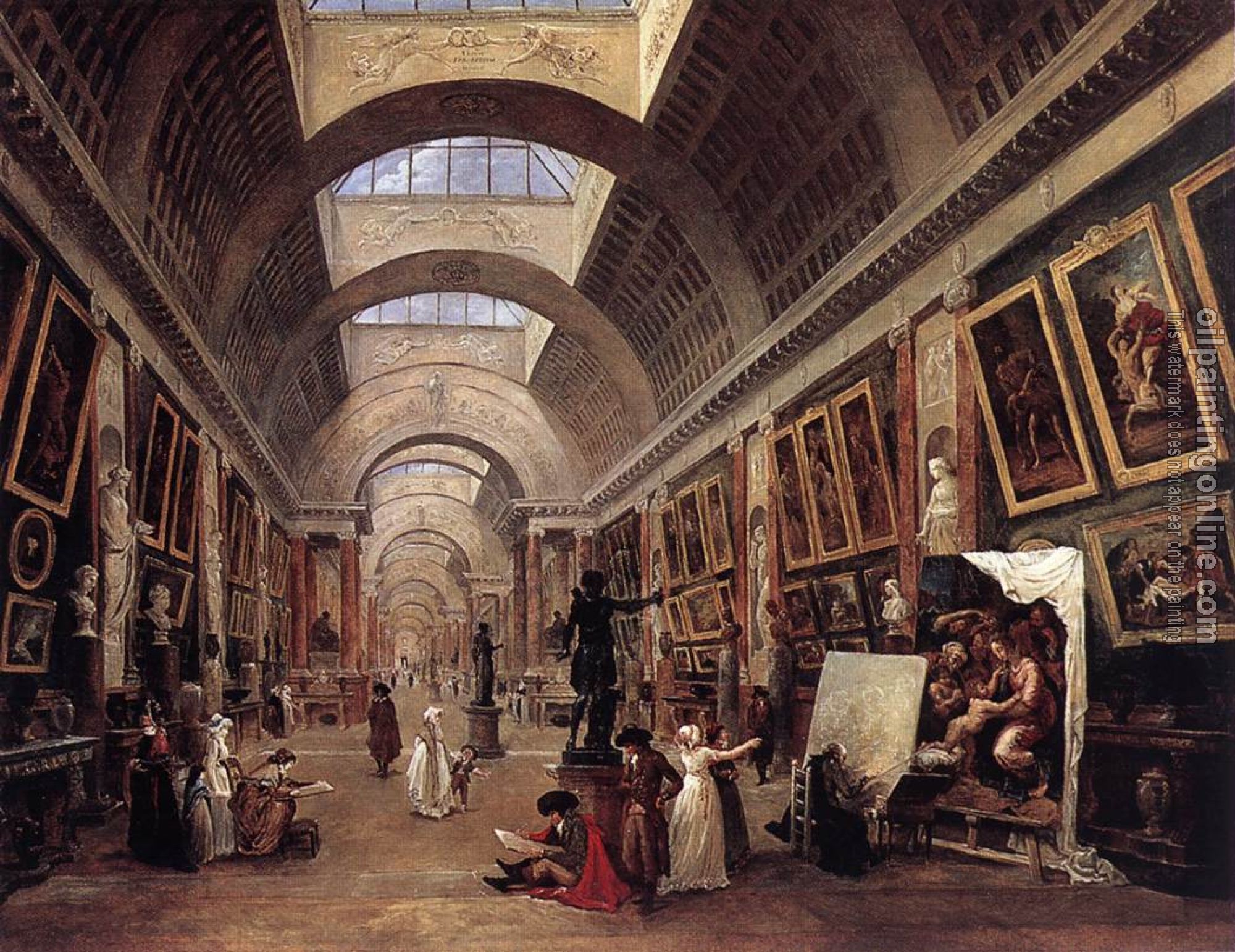 Robert, Hubert - Design for the Grande Galerie in the Louvre